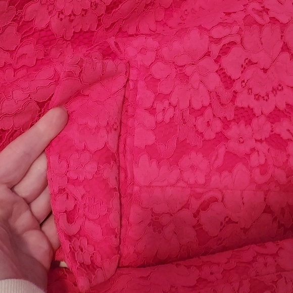 MILLY Avery Lace Blazer In Pink - Picture 10 of 16